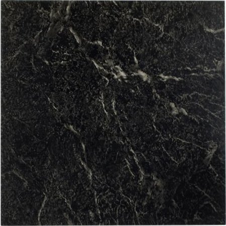 ACHIM IMPORTING CO Achim Nexus Self Adhesive Vinyl Floor Tile 12in x 12in, Black with White Vein Marble, 20 Pack FTVMA40920